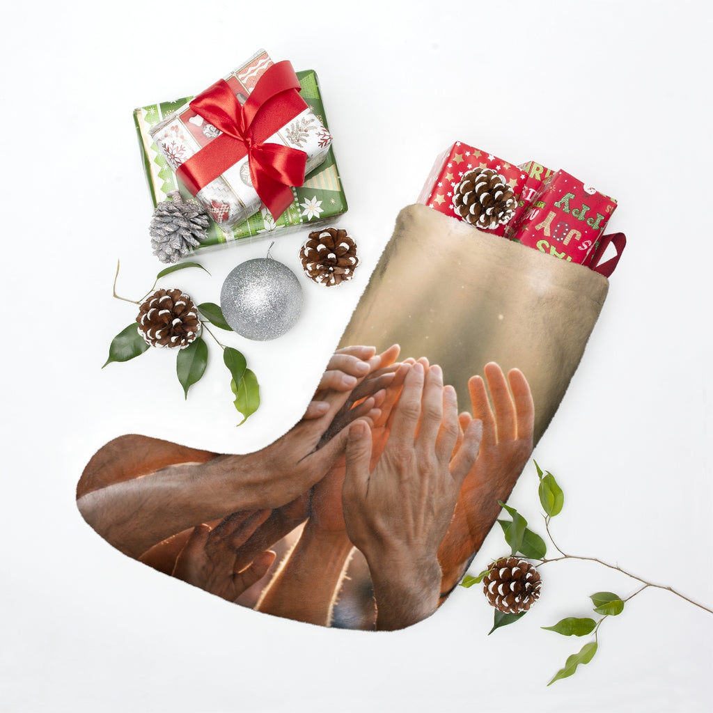 Christmas Stockings - Golden Rays of Unity Wall Art |...