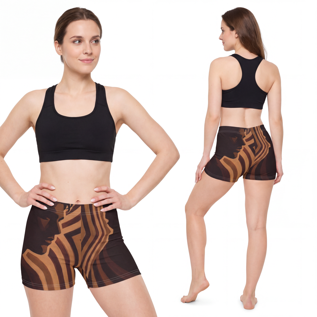 Women's Shorts - Earthy Silhouette Lounge Shorts | Echovira...
