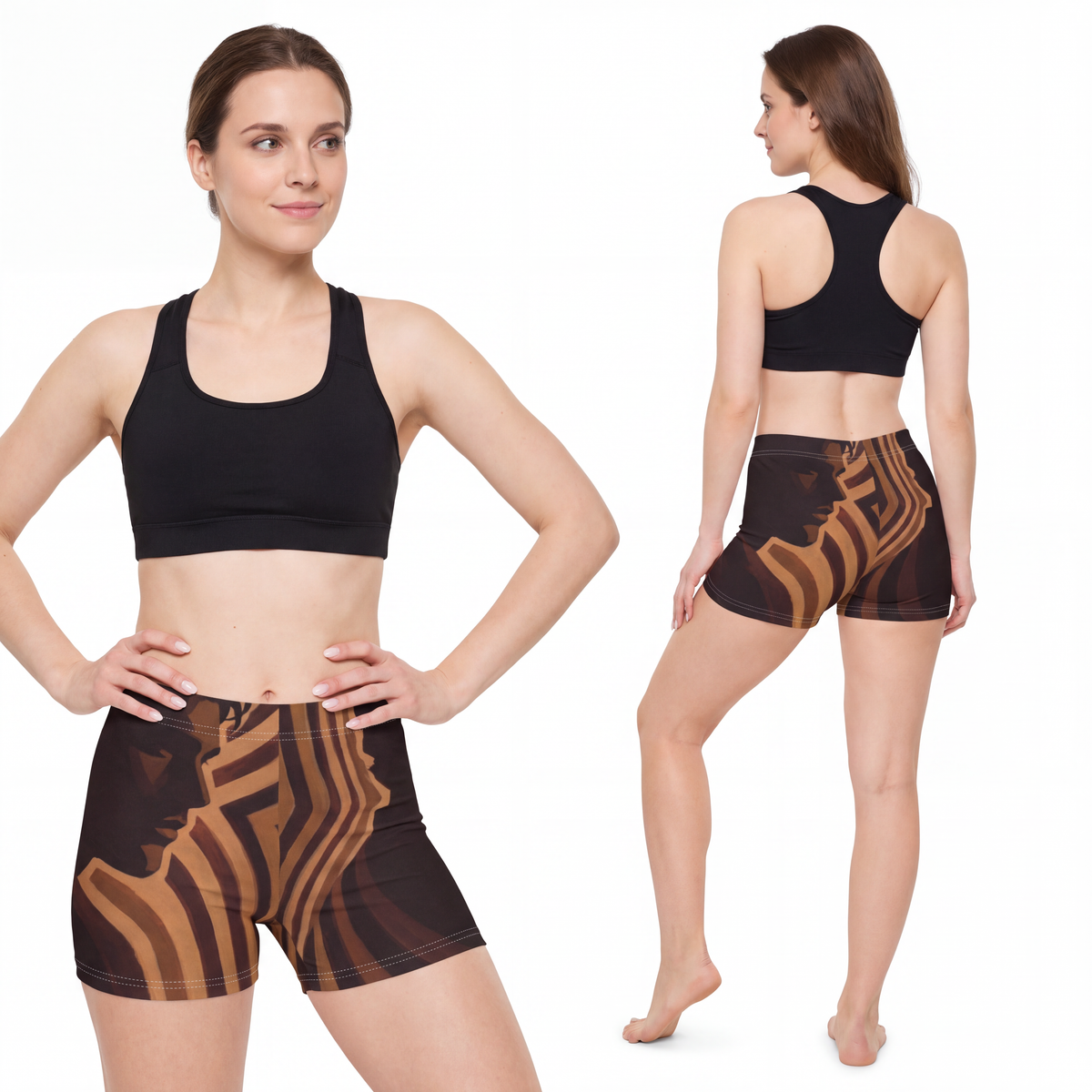 Women's Shorts - Earthy Silhouette Lounge Shorts | Echovira...