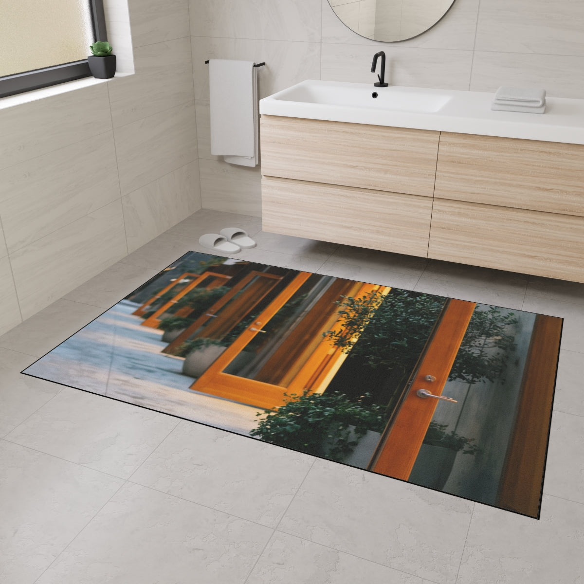 Heavy Duty Floor Mat - Twilight Promenade | Echovira Gallery