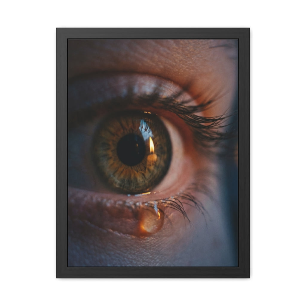 Framed Poster - Ethereal Gaze — Portrait