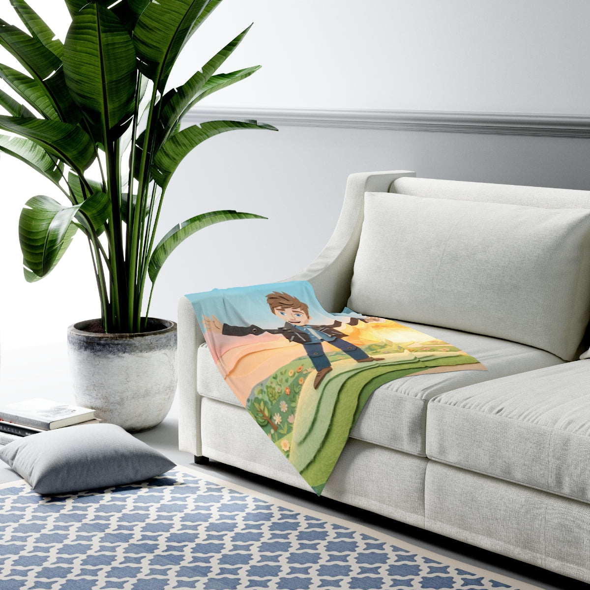 Baby Swaddle Blanket - Sunny Hills | Echovira Gallery