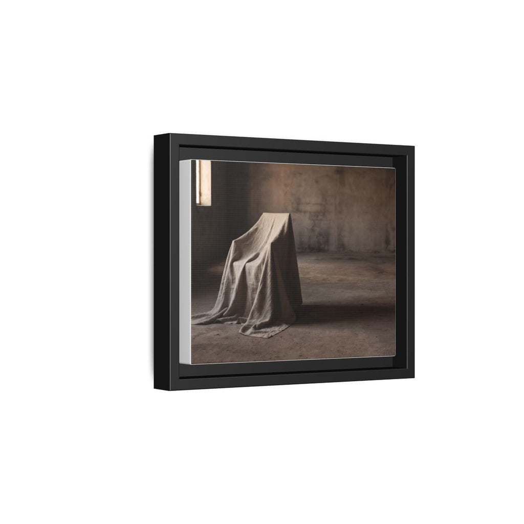Framed Matte Canvas - Wabi-Sabi Silhouette Art — Black / 1.25"