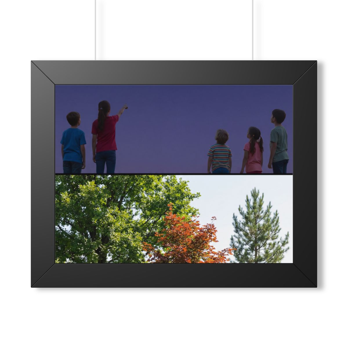 Framed Horizontal Poster - Stardust & Forest Discovery —......