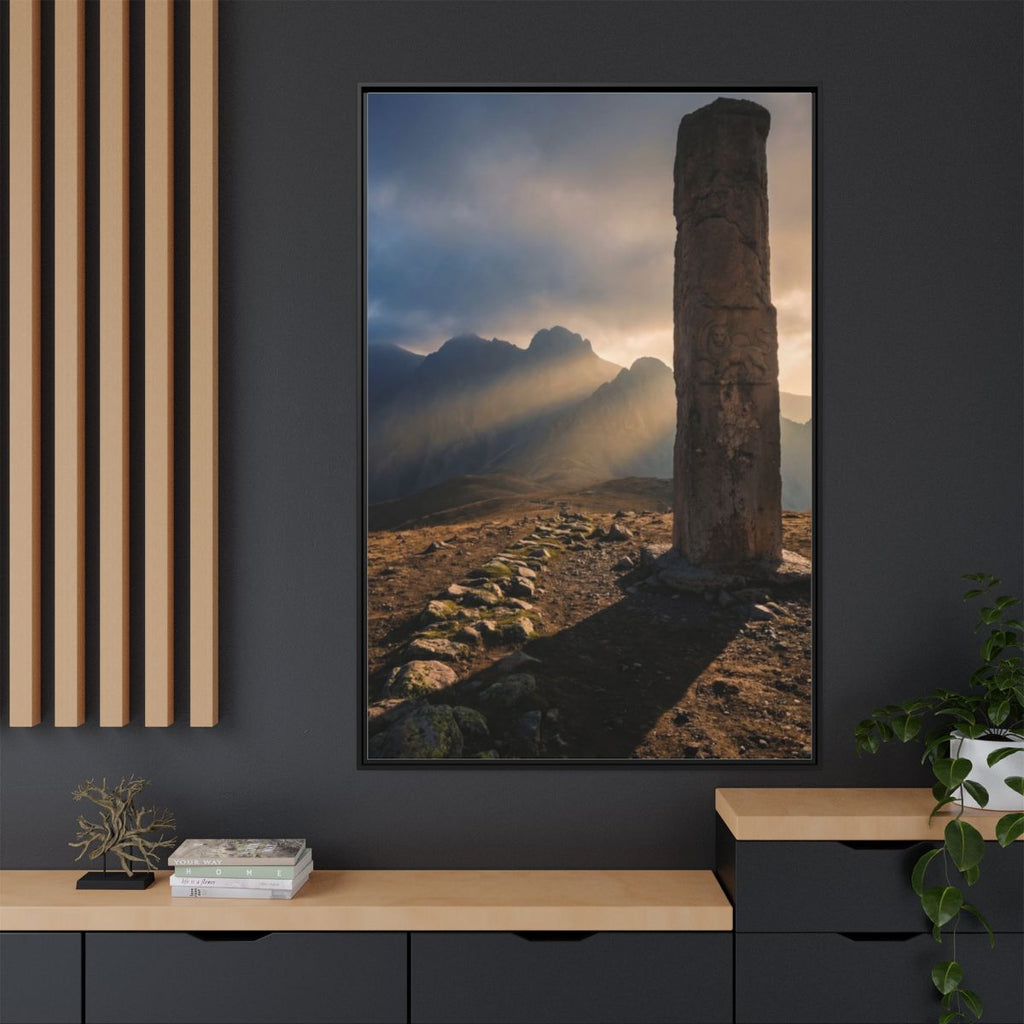 Matte Canvas, Framed - Mystic Monolith Ancient Persian... |...