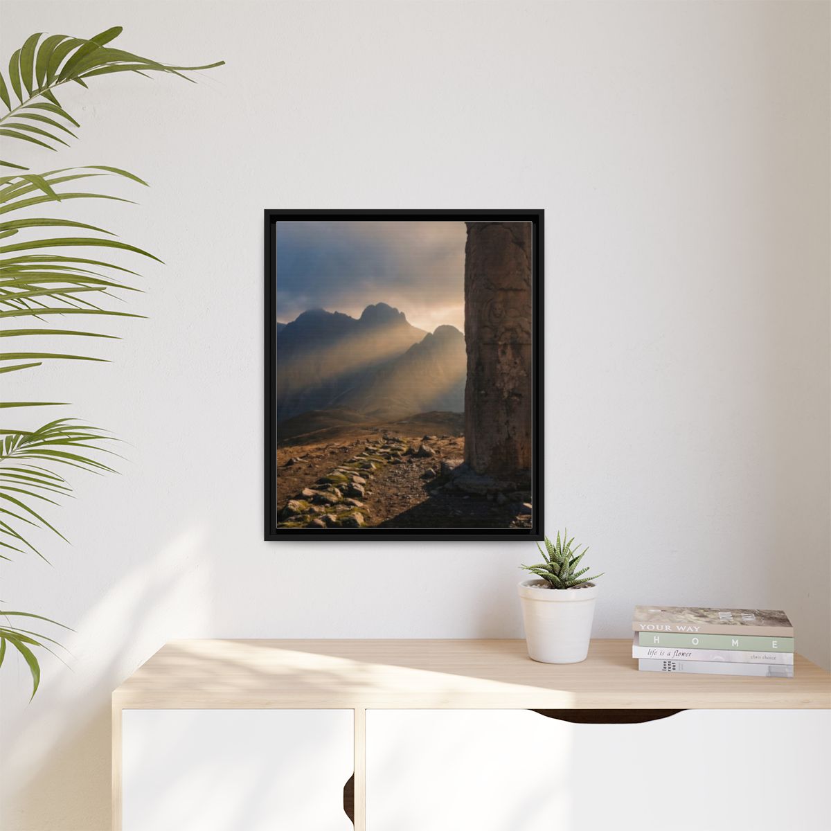Matte Canvas, Framed - Mystic Monolith Ancient Persian... |...