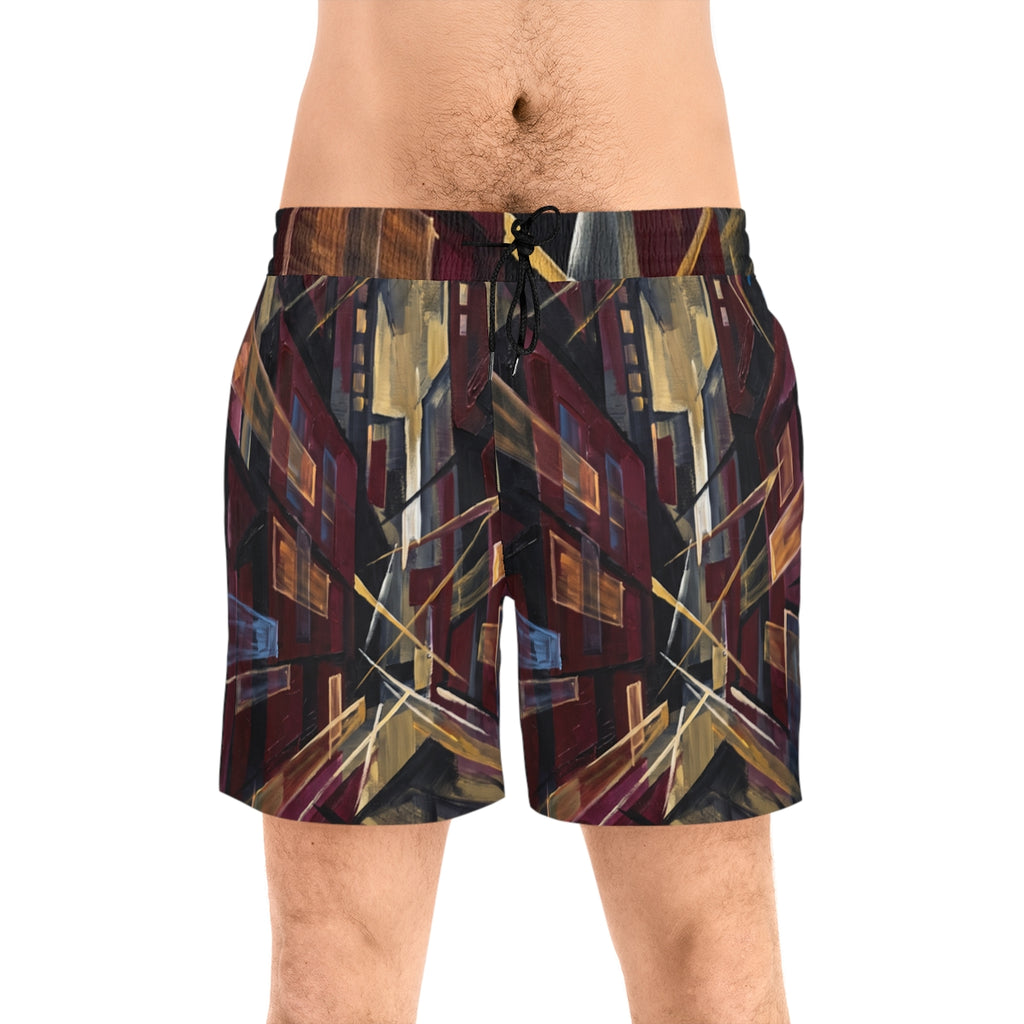 Men's Mid-Length Swim Shorts - Urban Tide | Echovira Gallery