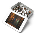 Jigsaw Puzzle with Tin - Shadowed Alleyway Mystery Art Print...