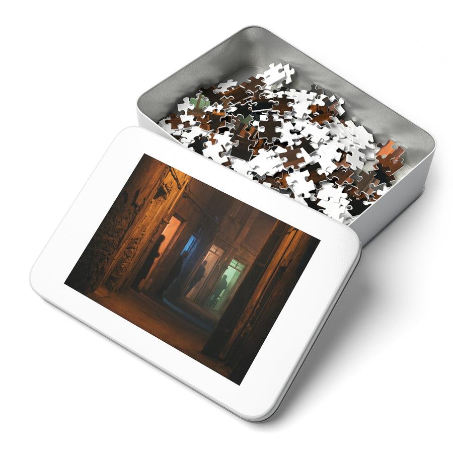 Jigsaw Puzzle with Tin - Shadowed Alleyway Mystery Art Print (30, 110, 252, 500, 1000 & 2000 pcs)
