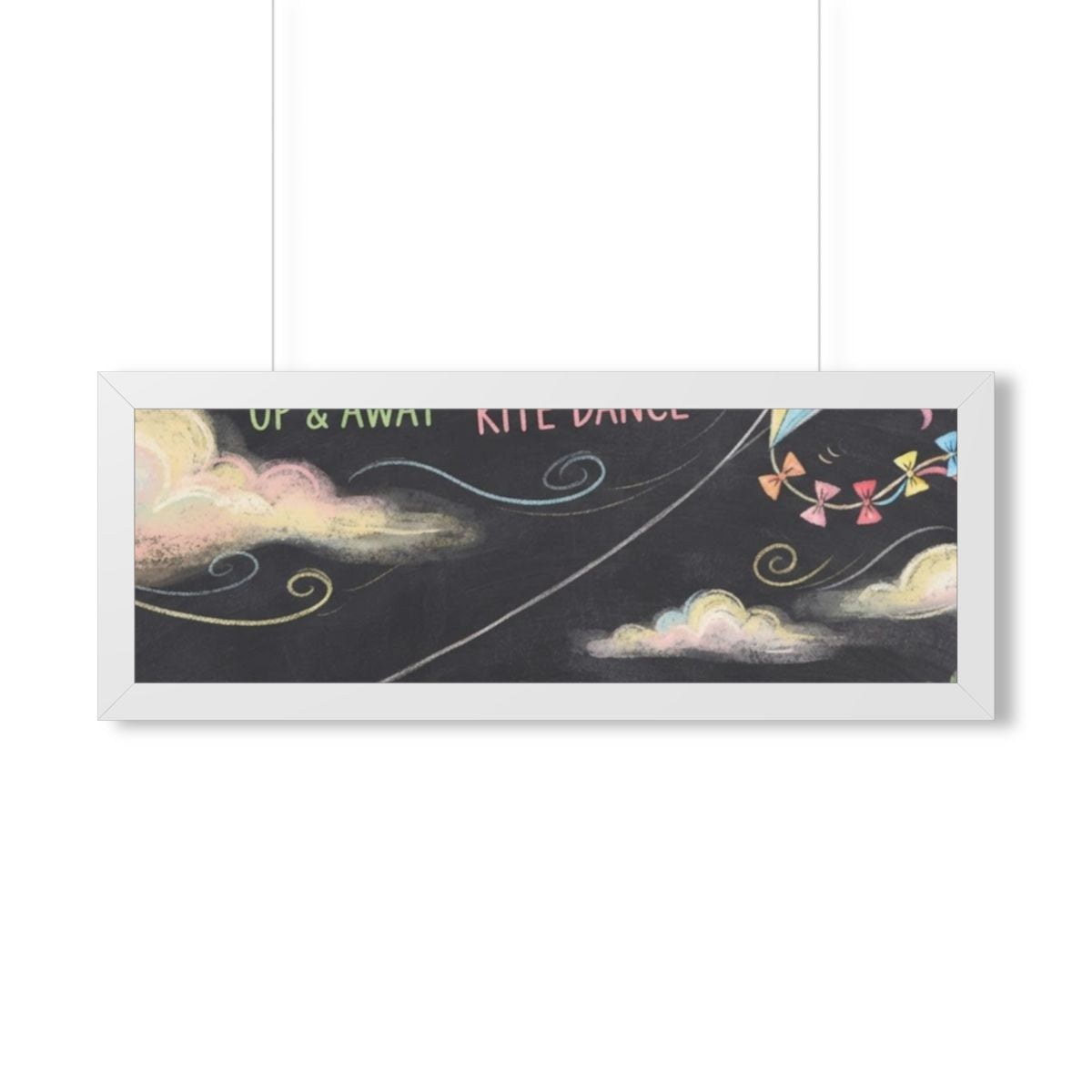 Framed Horizontal Poster - Breeze Meadow — White (14×11... |...