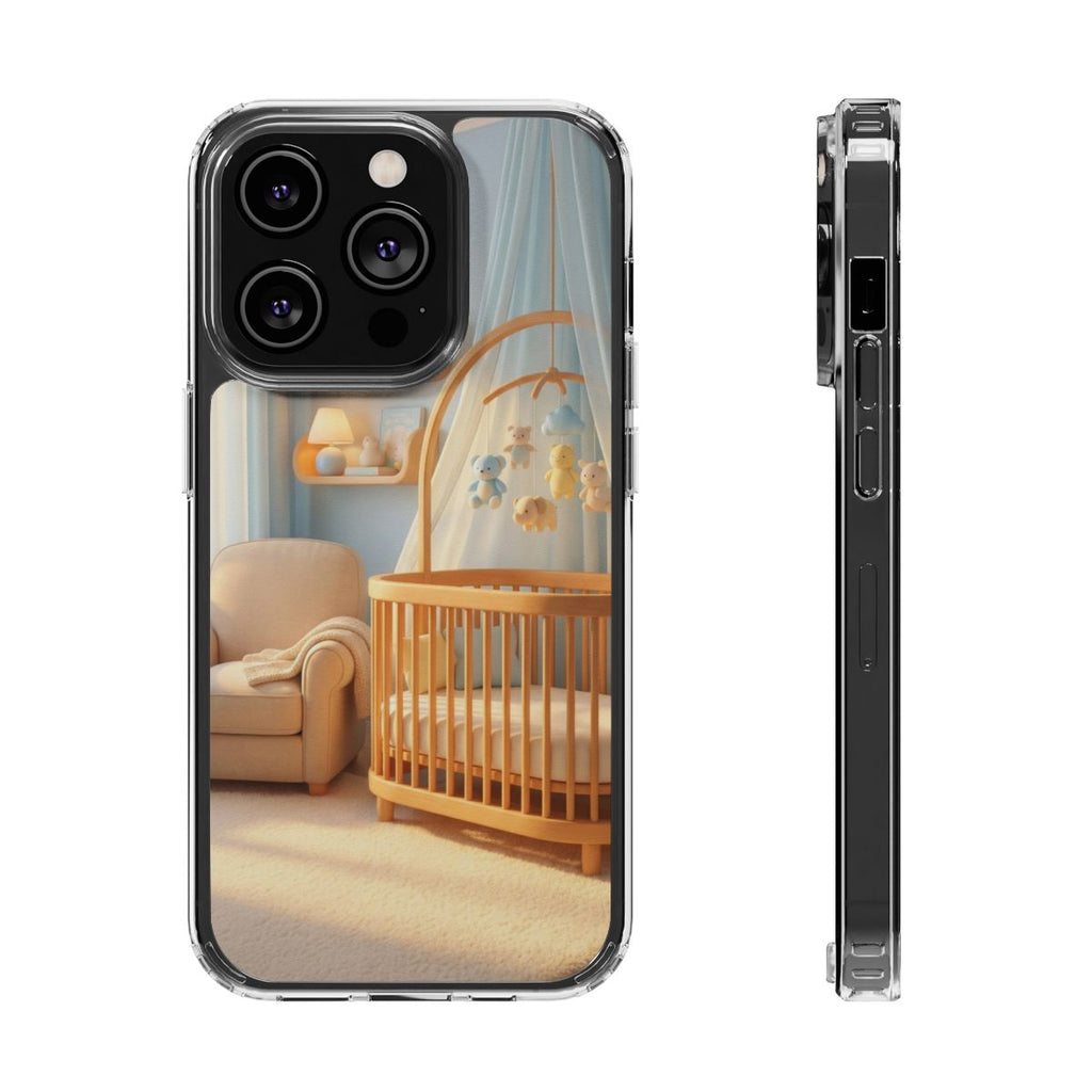 Clear Impact-Resistant Cases - Soft Blue Clear Phone Case...