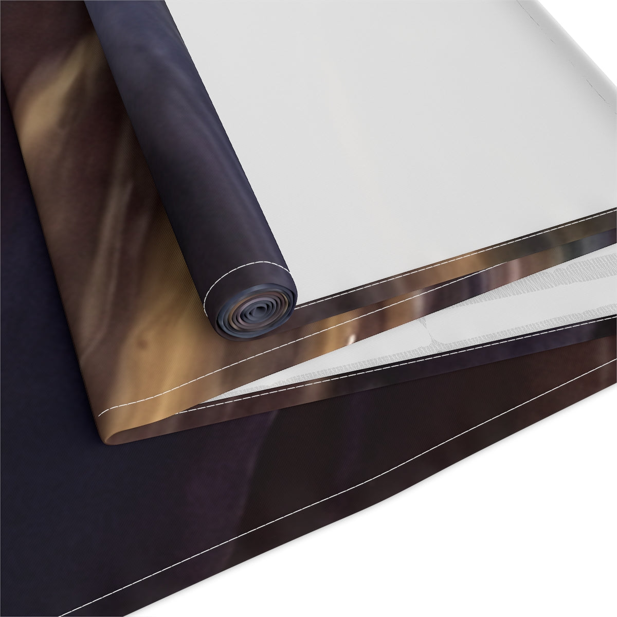 Table Runner - Midnight Glare Abstract | Echovira Gallery