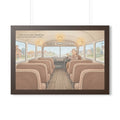 Framed Horizontal Poster - Storybook Bus Ride Whimsical Wall...
