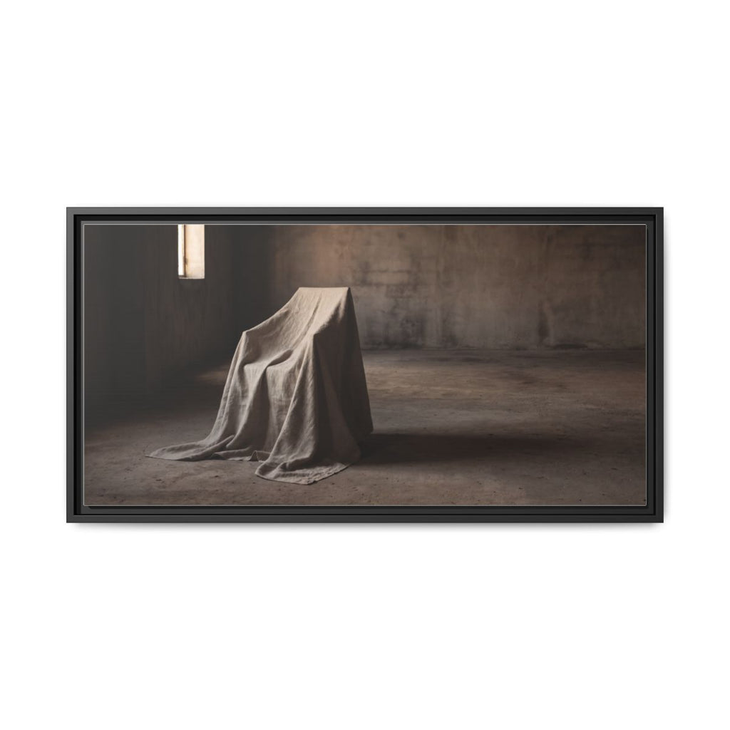 Framed Matte Canvas - Wabi-Sabi Silhouette Art — Black / 1.25"