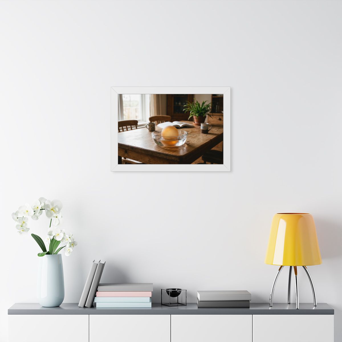Framed Horizontal Poster - Amber Sanctuary — White (14×11......
