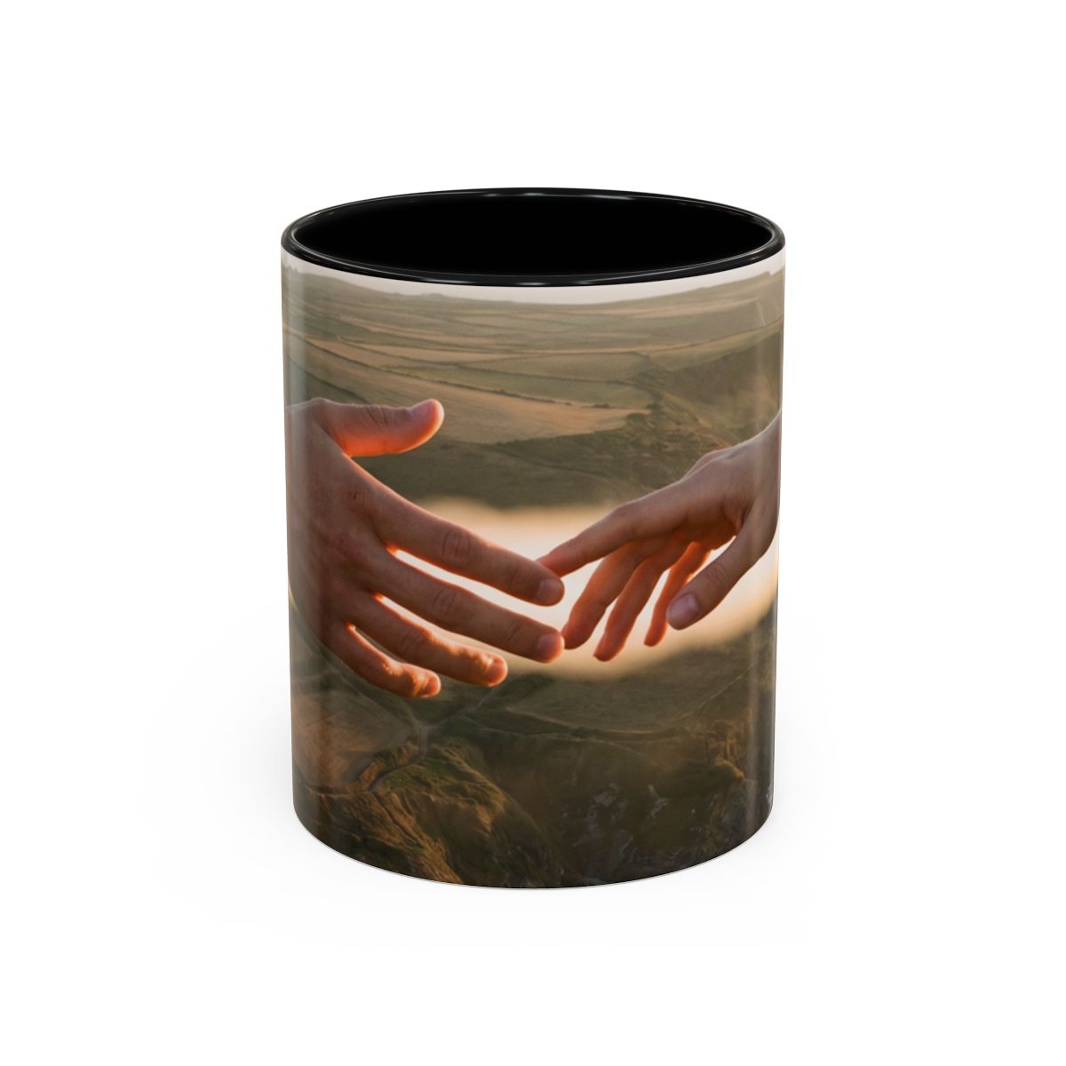 Accent Coffee Mug - The Infinite Touch | Ethereal Coastal......