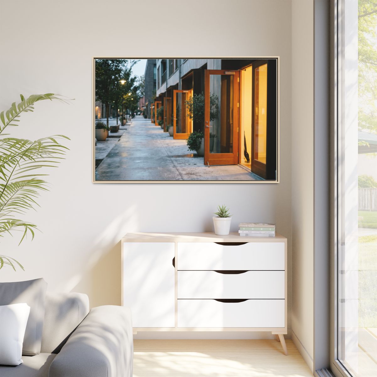 Matte Canvas, Framed - Twilight Promenade (10×8, 12×9... |...