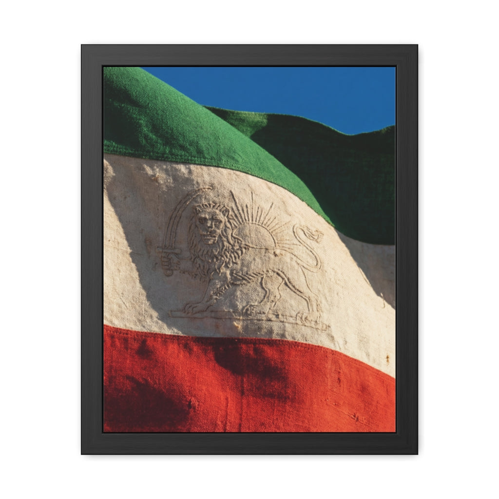 Framed Wall Art - Heritage Flag — Portrait