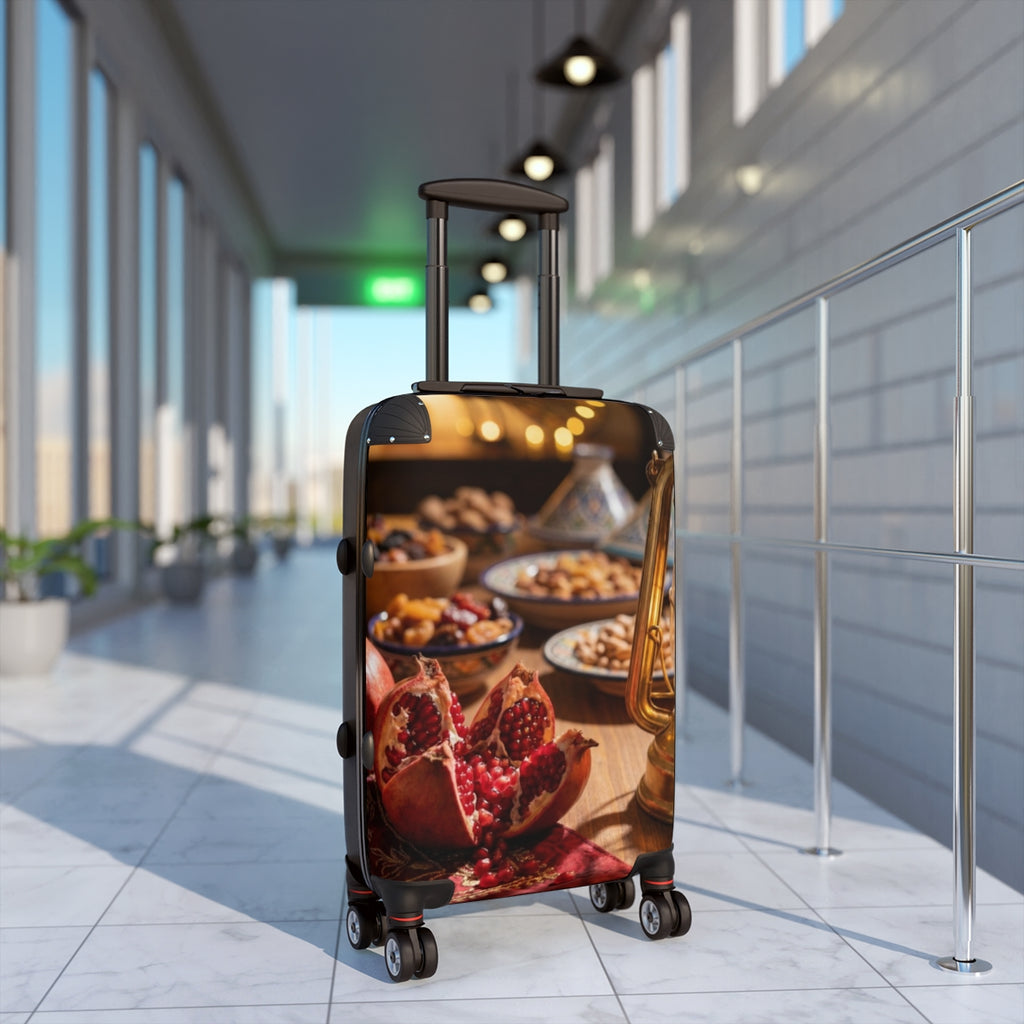 Suitcase - Golden Pomegranate Still Life | Echovira Gallery