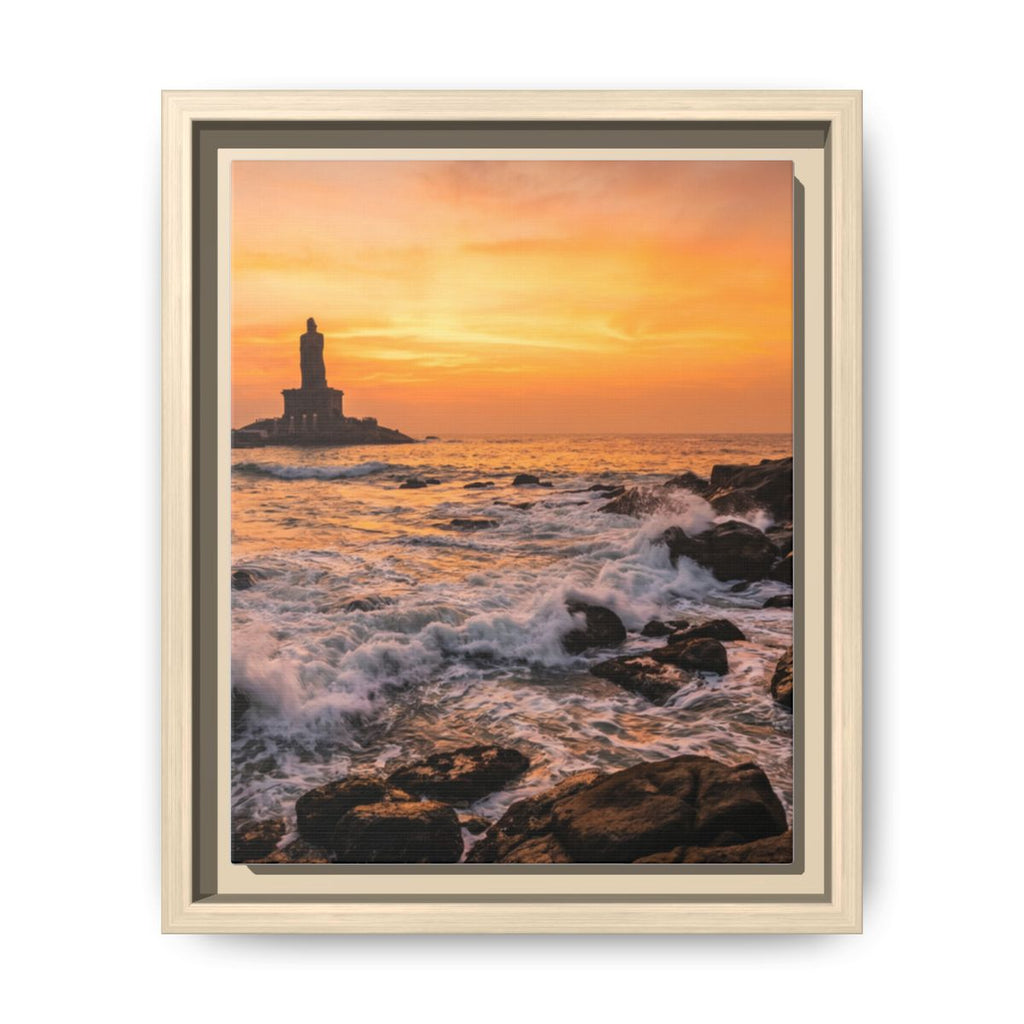 Framed Matte Canvas - Majestic Golden Coast