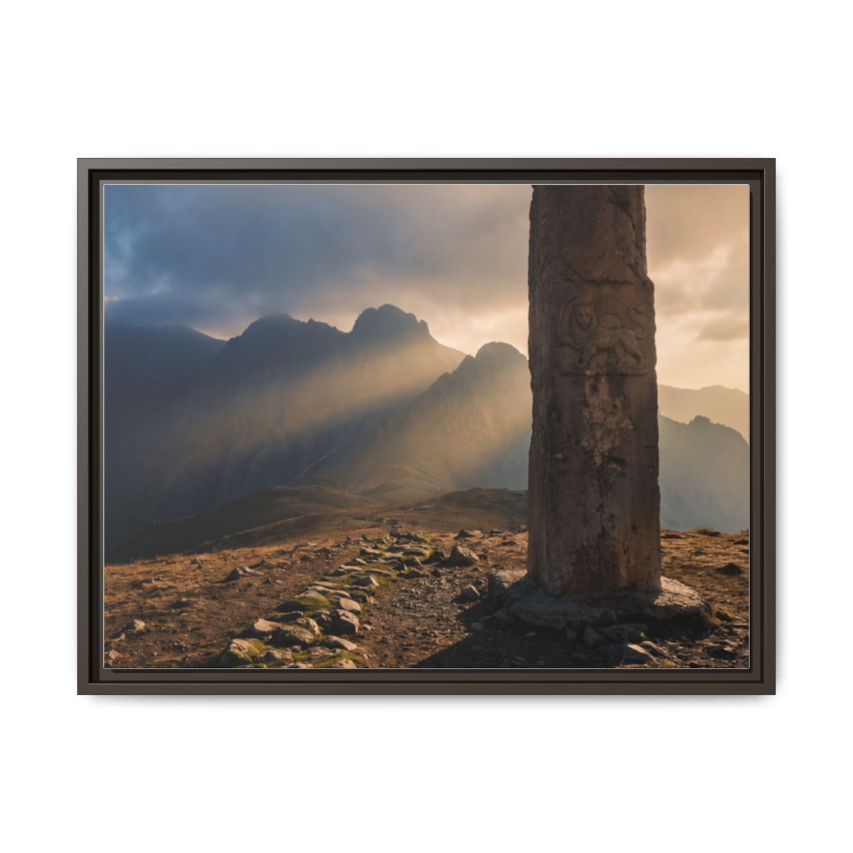Gerahmtes mattes Canvas - Sun Peak