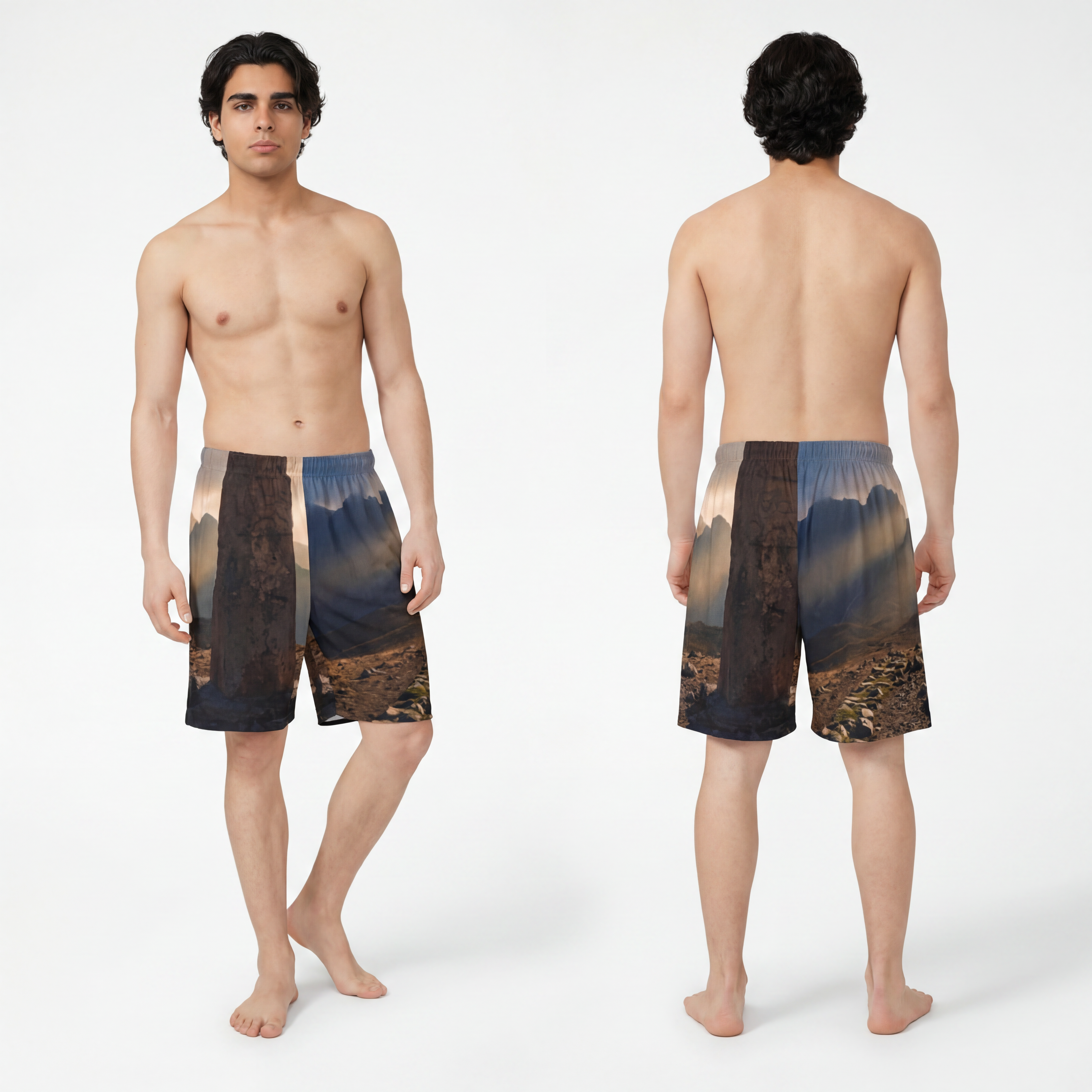 Men's Sports Shorts - Mystic Peaks