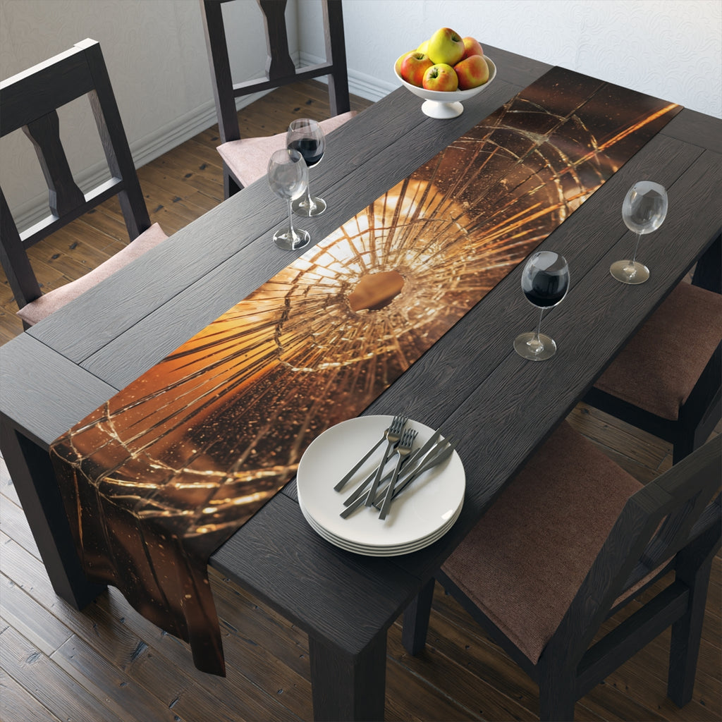 Table Runner - Cinematic Amber Glow