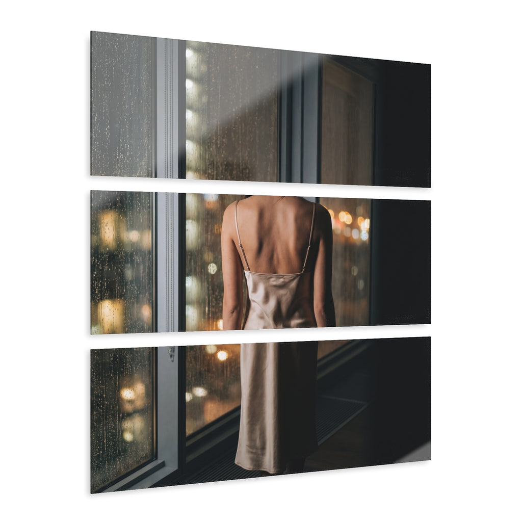 Triptych Acrylic Prints - Midnight Rain — Landscape