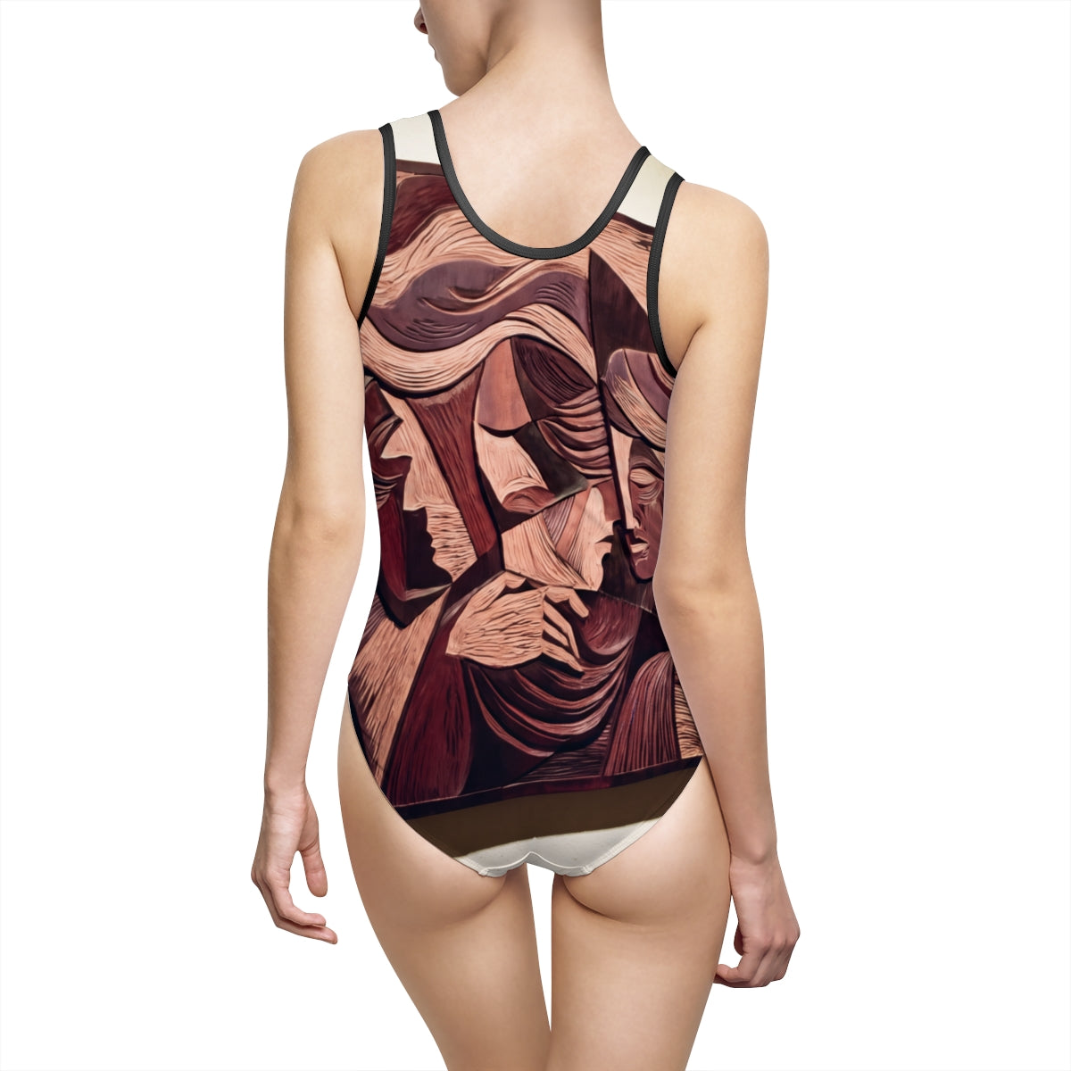 Women's Classic One-Piece Swimsuit - Faceted Touch Classic |...