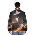 Men's Puffer Jacket - Midnight City Skyline | Echovira...