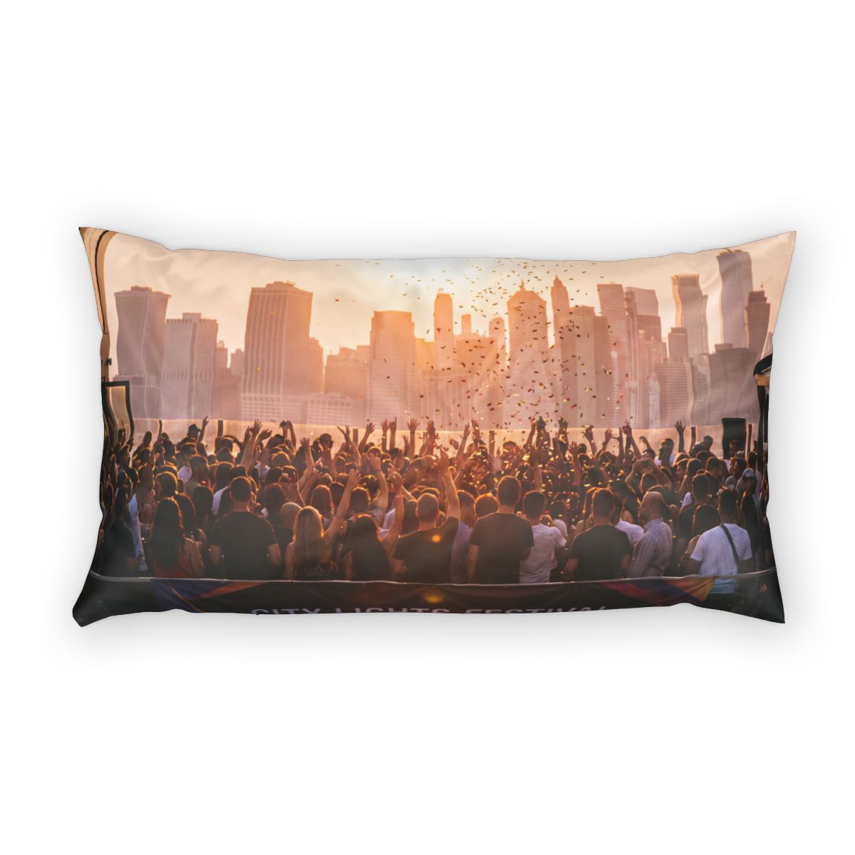 Cotton Pillow Sham - City Lights | Echovira Gallery