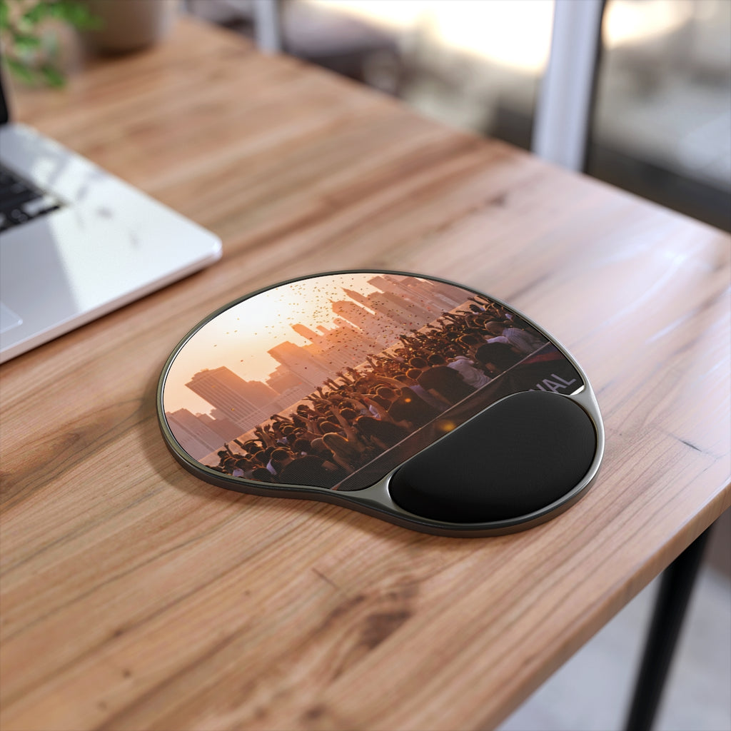Mouse Pad (Wrist Rest) - City Lights | Echovira Gallery