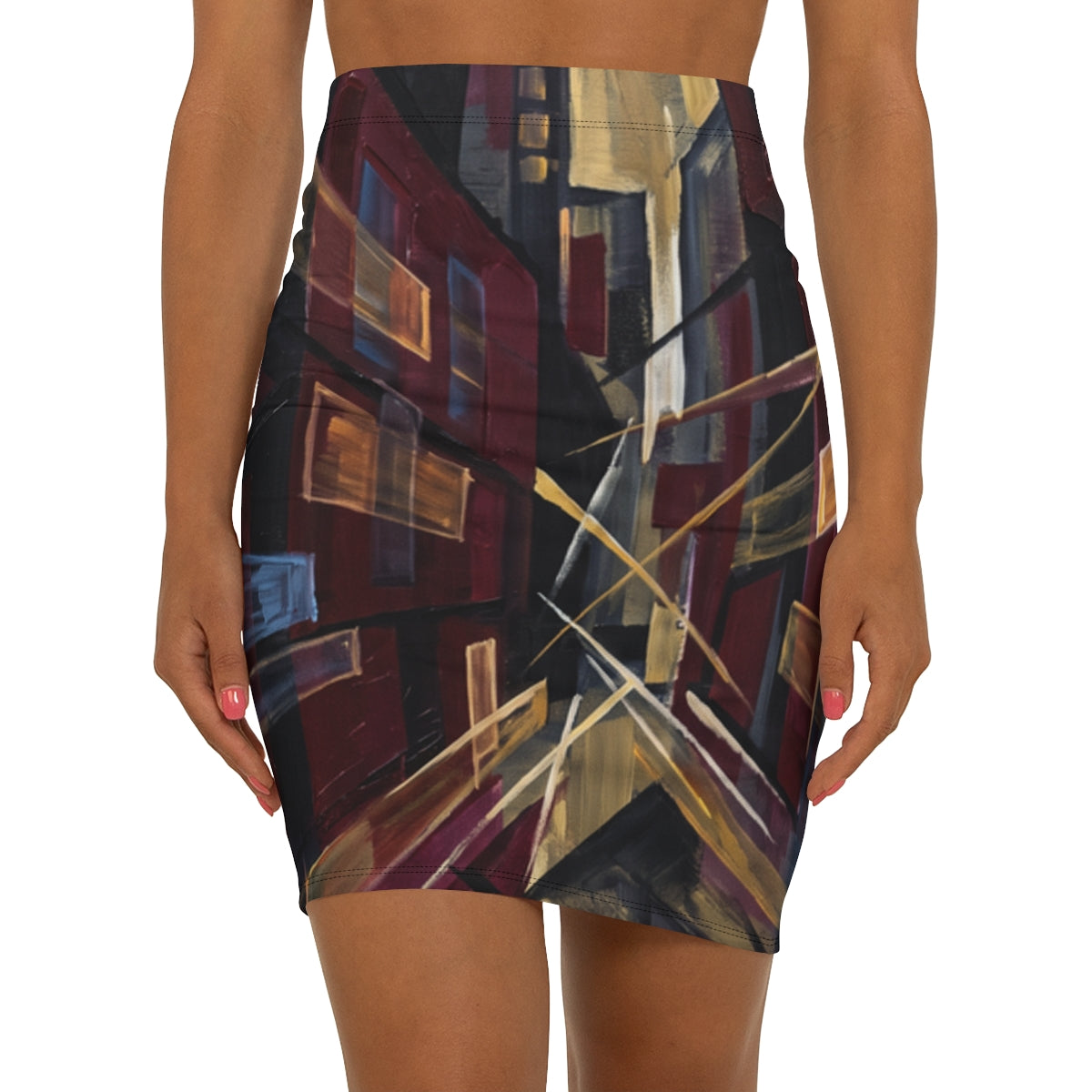 Women's Mid-Waist Pencil Skirt - Urban Perspective |...