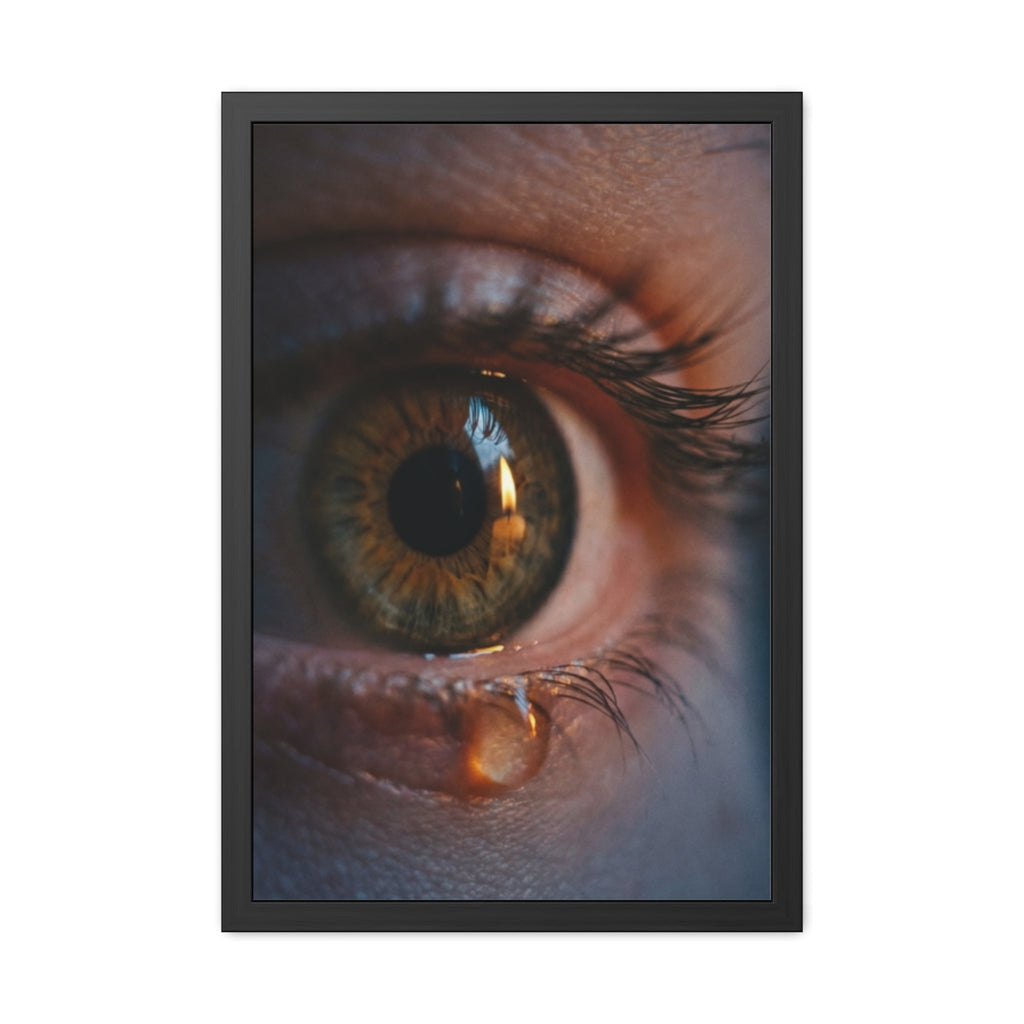 Framed Poster - Ethereal Gaze — Portrait