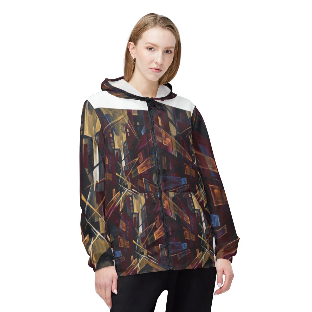 Unisex Windbreaker Jacket - Urban Storm | Echovira Gallery