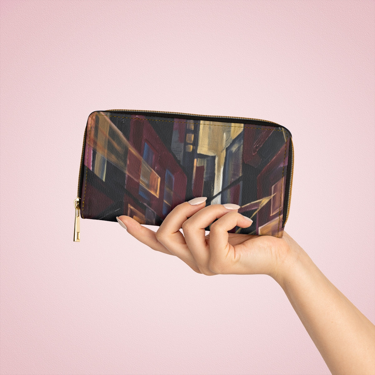 Zipper Wallet - Urban Horizon | Echovira Gallery