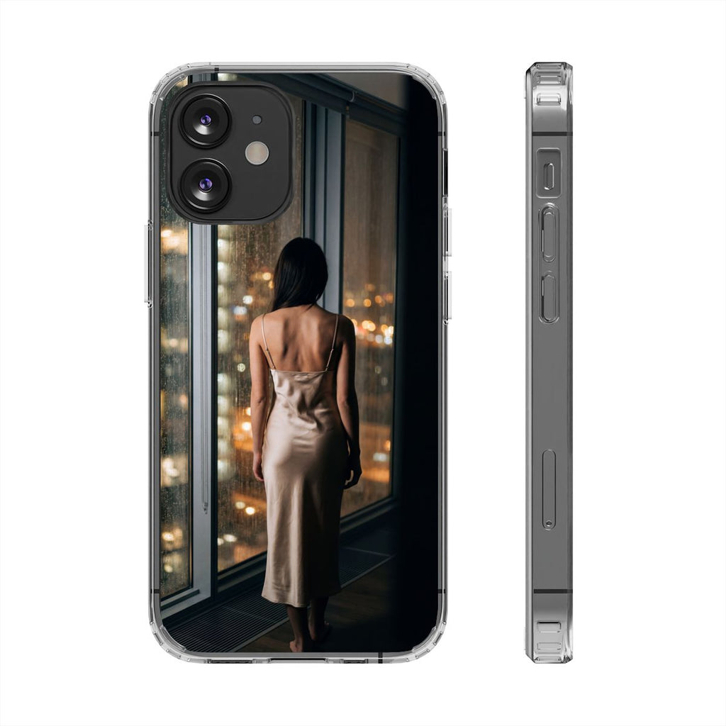 Clear Impact-Resistant Cases - Clear Phone Case - Rainy Mood...