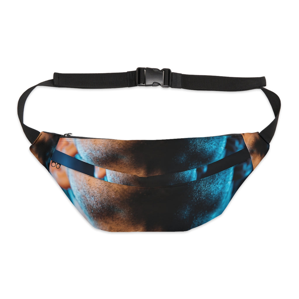 Large Fanny Pack - Neon Horizon Portrait | Echovira Gallery