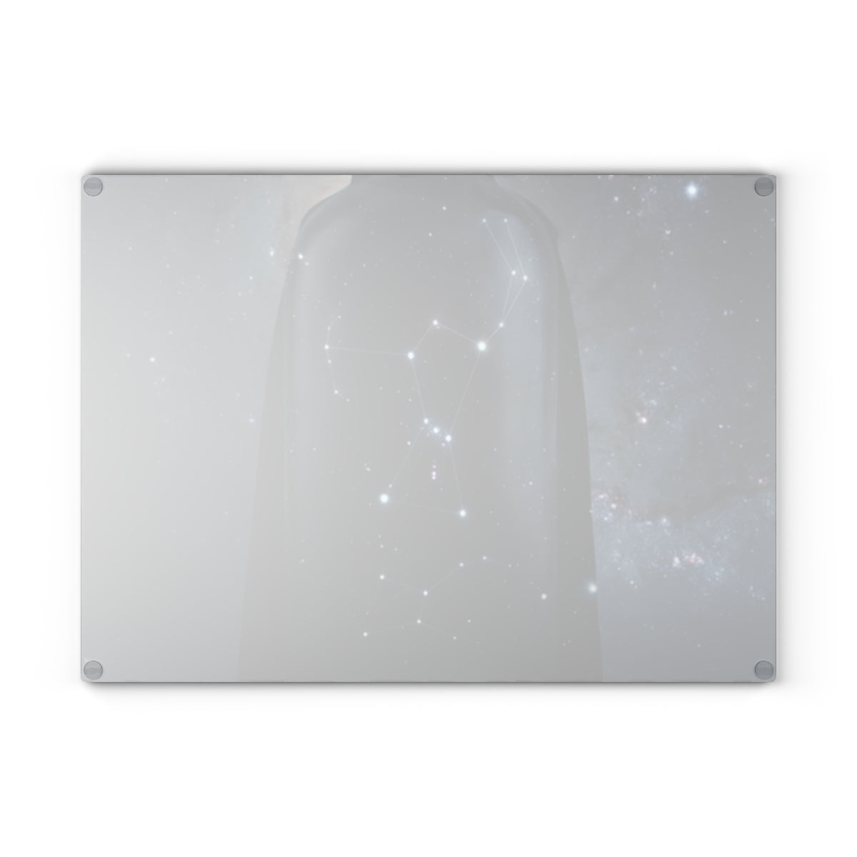 Glass Cutting Board - Cosmic Sentinel Orion Constellation......