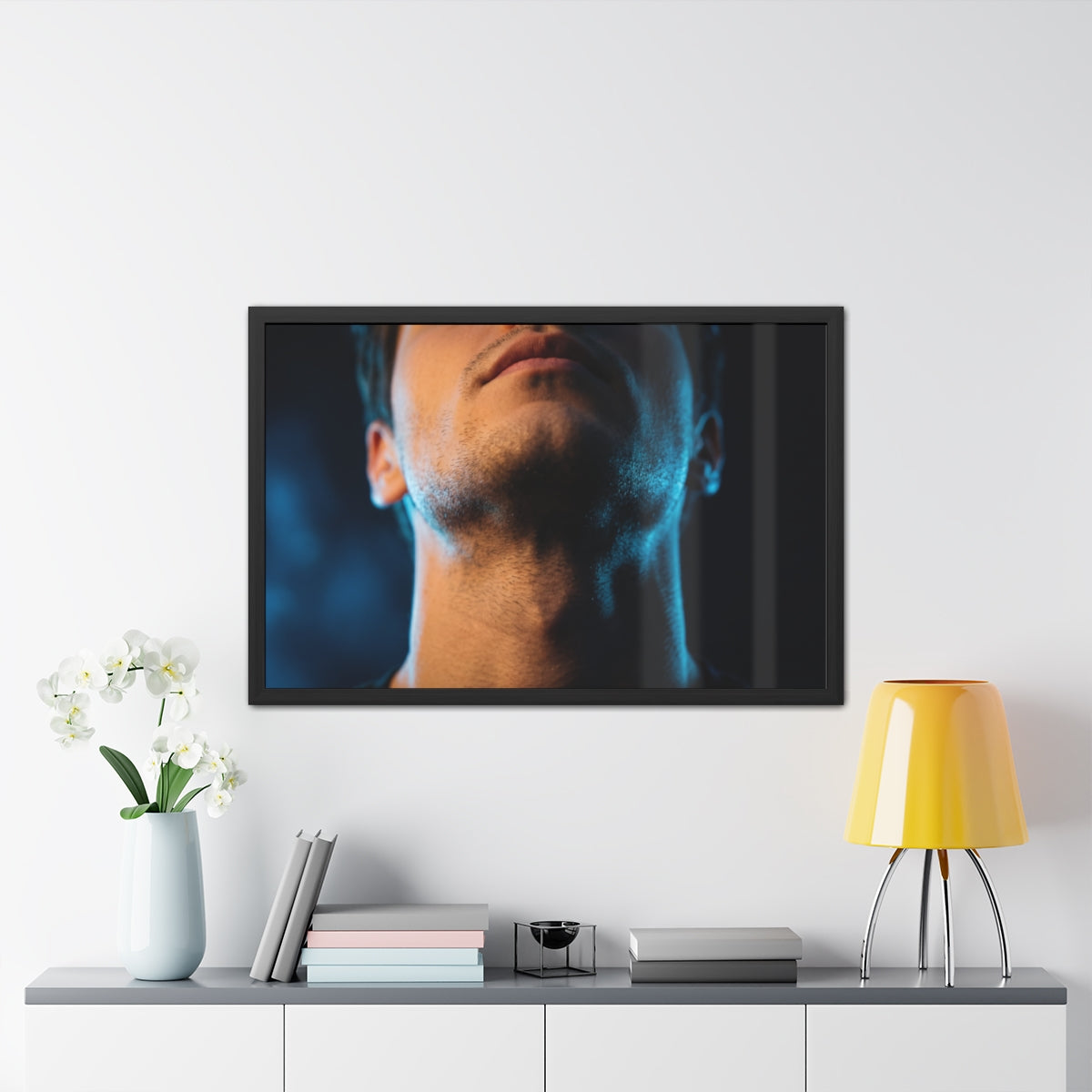 Framed Posters - Neon Shadows Cinematic Portrait Art (10×8...