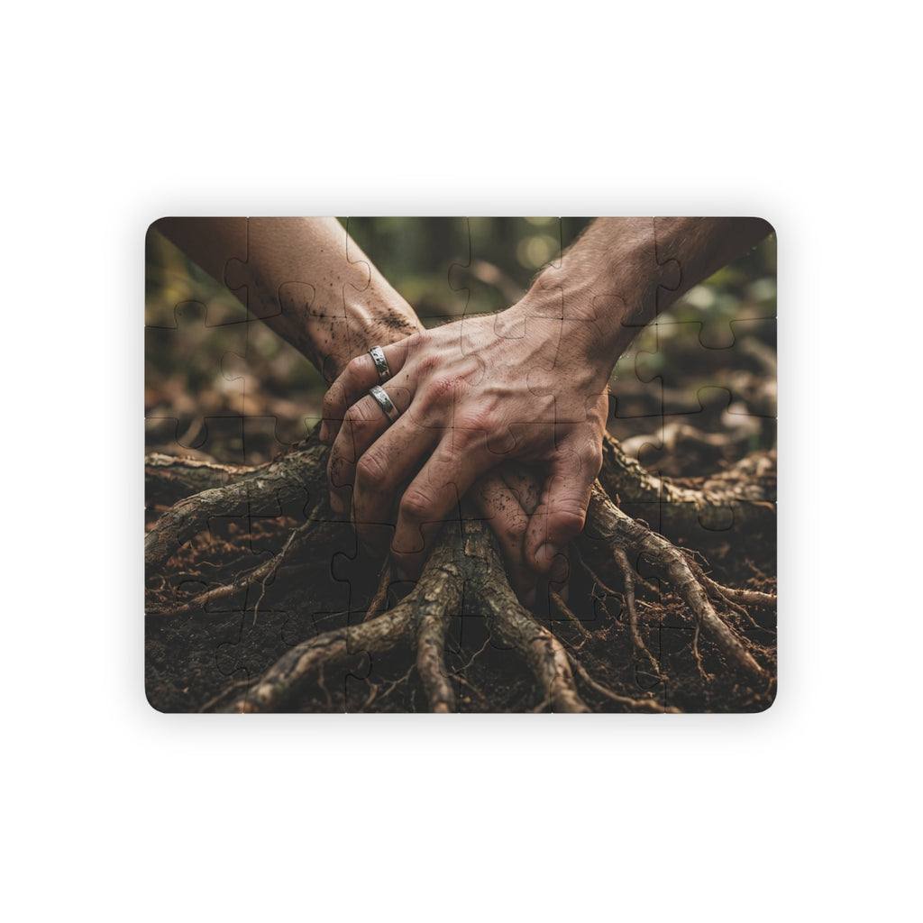 Kids' 30-Piece Puzzle Forest Hands Art