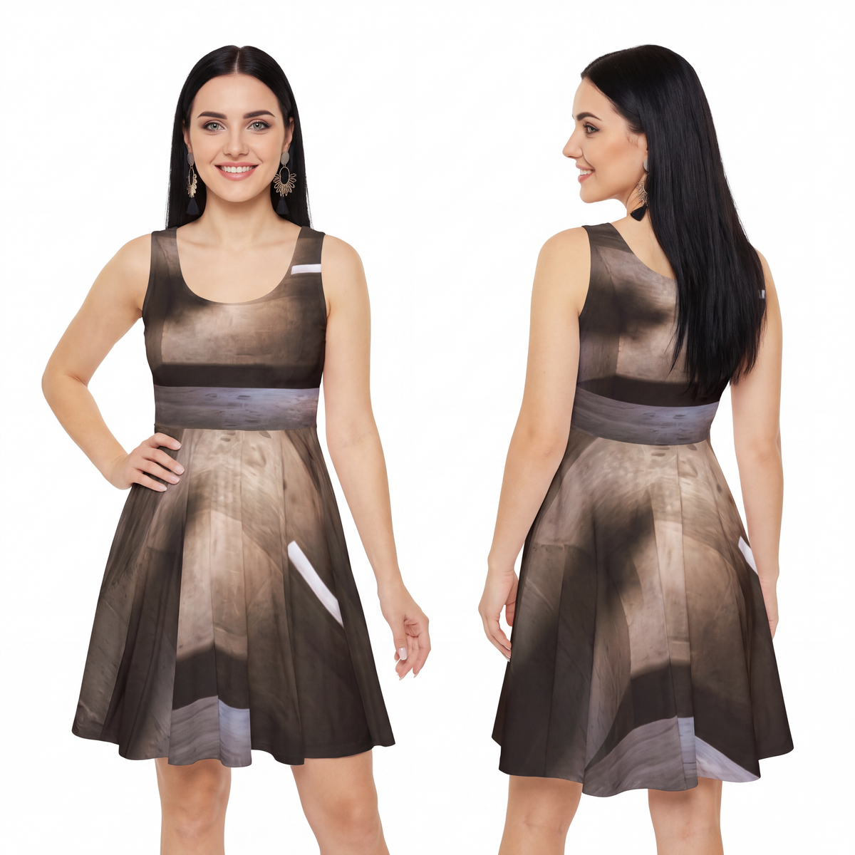 Women's Skater Dress - Shadows of the Citadel moody... |...