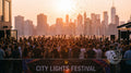 Golden Hour Rooftop Festival Art | Echovira