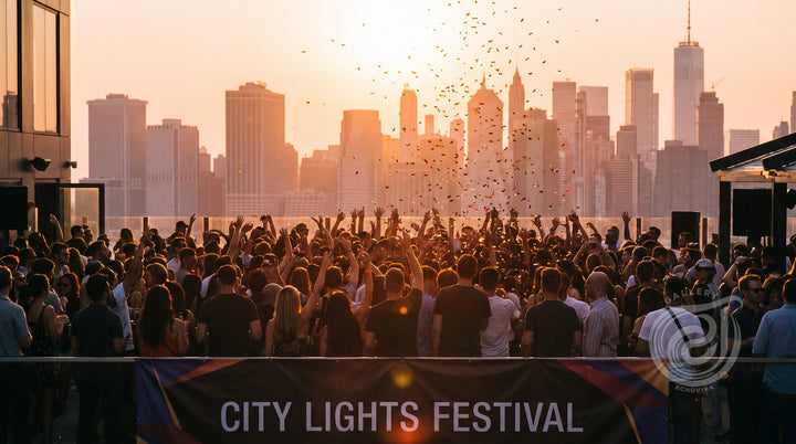 Rooftop Festival Digital Art Print