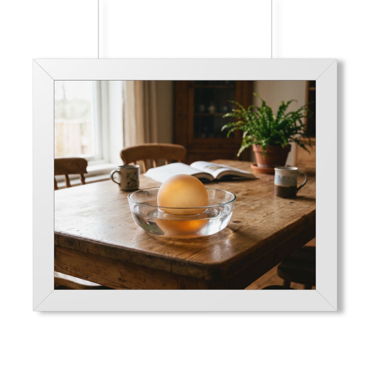 Framed Horizontal Poster - Amber Sanctuary — White (14×11......