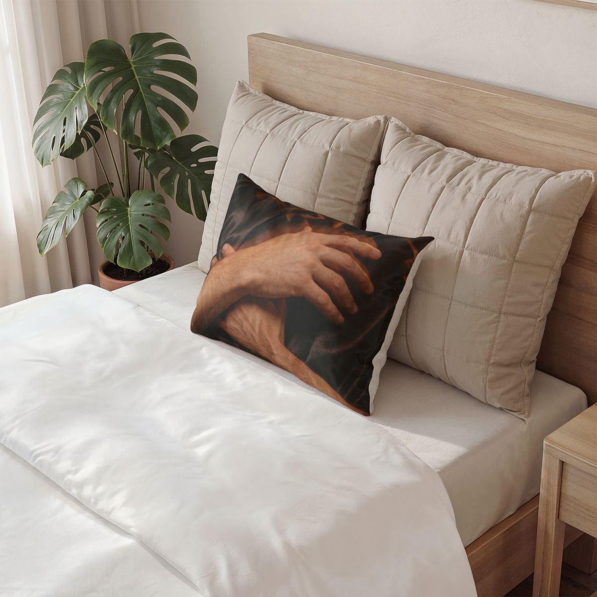 Cotton Pillow Sham - Satin Shadows Moody Fine Art... |...