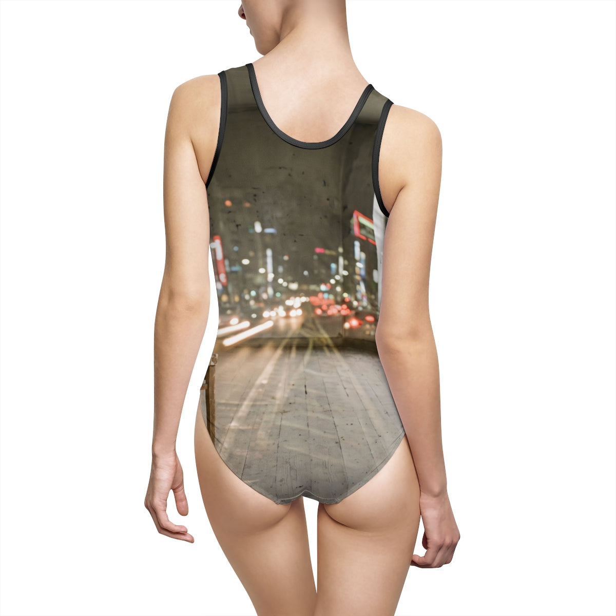 Women's Classic One-Piece Swimsuit - City Solitude |...