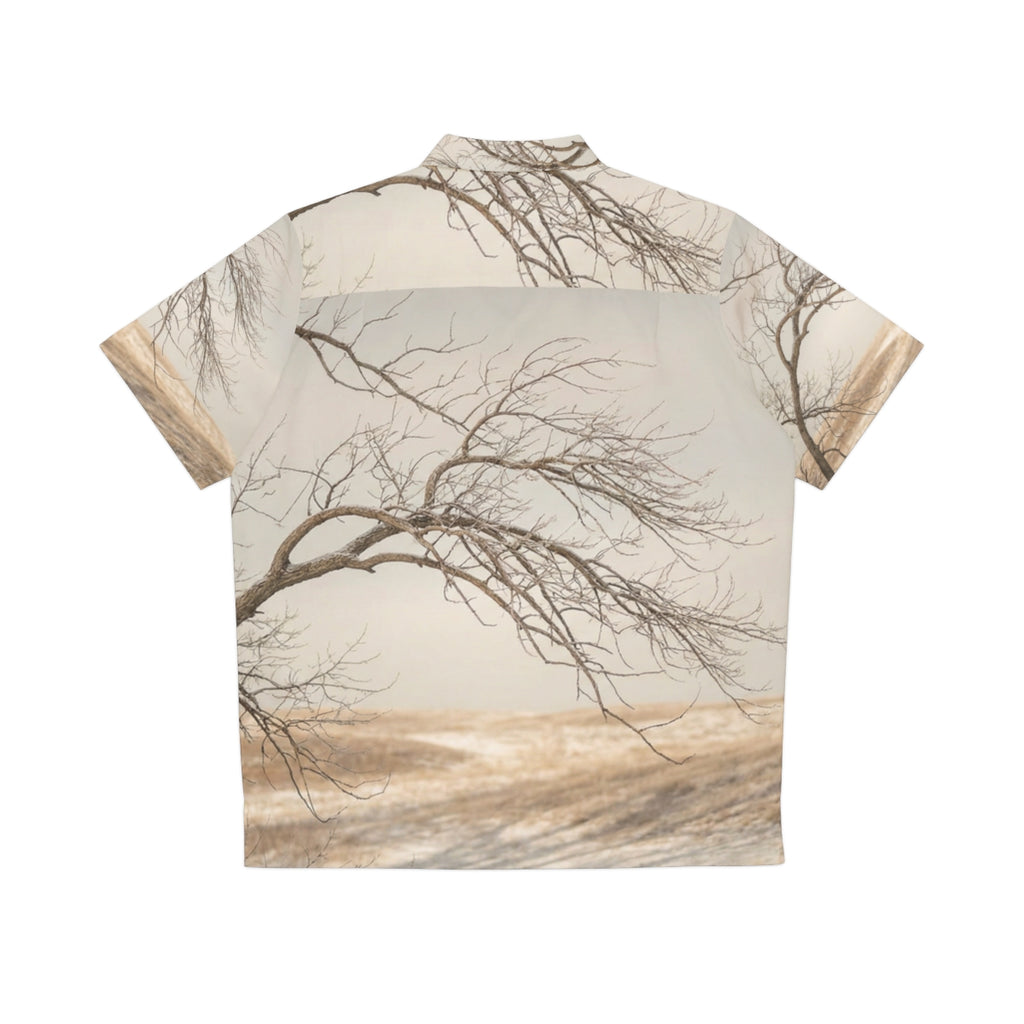 Men's Hawaiian Shirt - Winter Branch Solitude Landscape |...