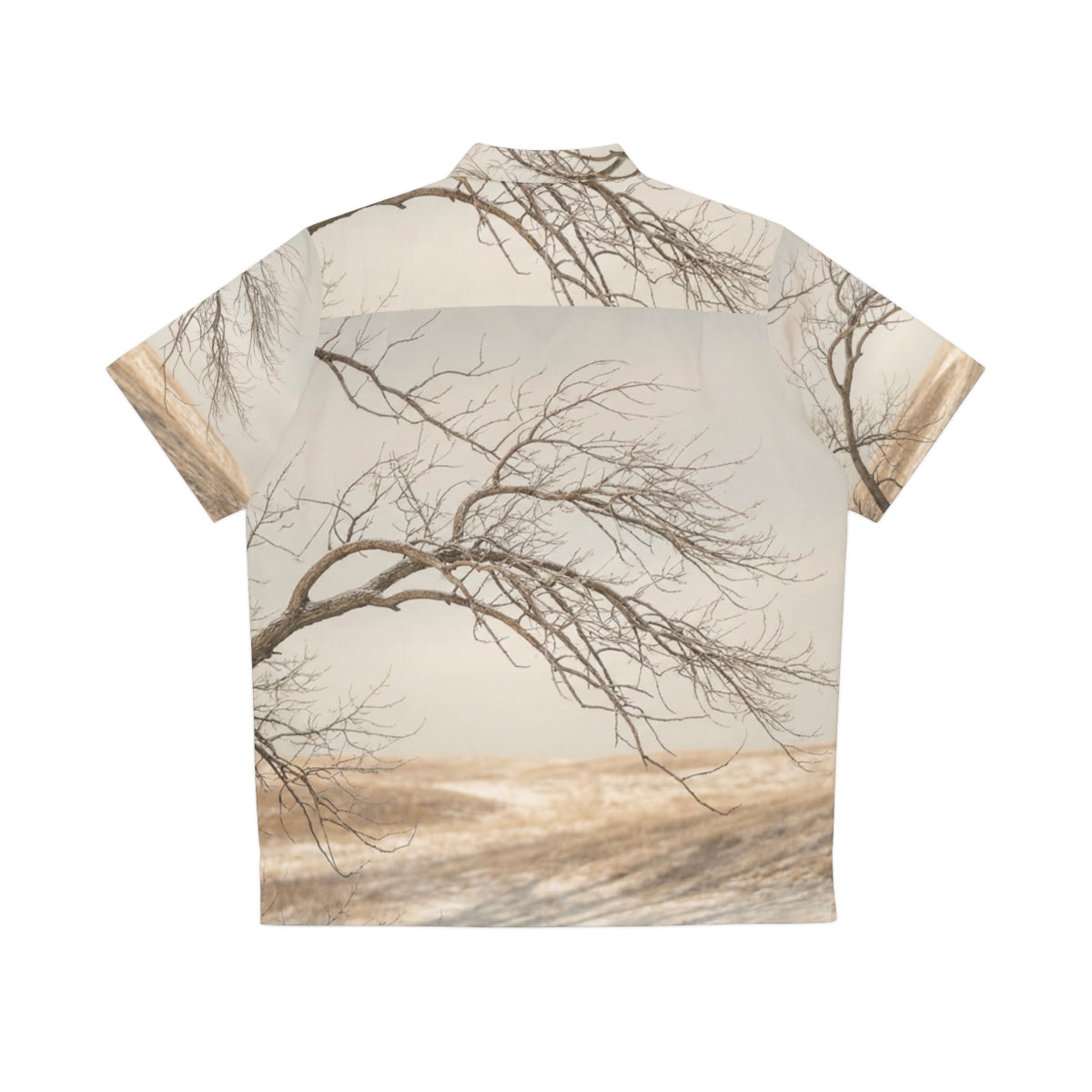 Men's Hawaiian Shirt - Winter Branch Solitude Landscape |...
