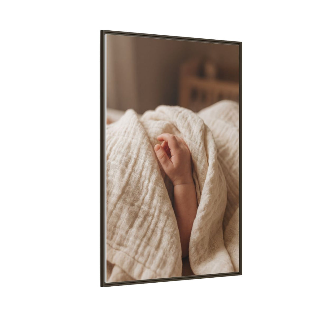 Framed Matte Canvas - Neutral Nursery — Espresso / 1.25"
